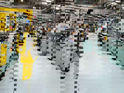 Protecting warehouse floors from machinery, foot traffic and solvents