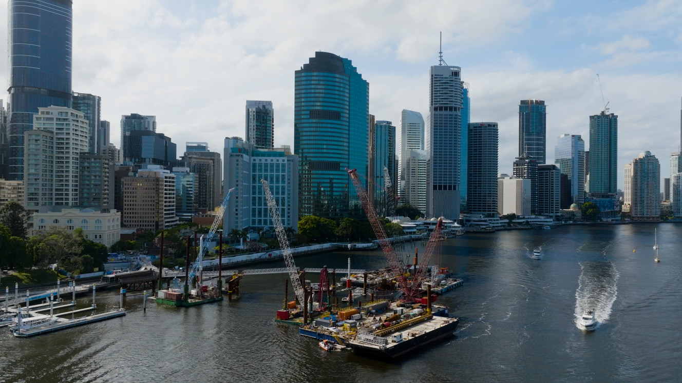 Coating Brisbane's Kangaroo Point Bridge