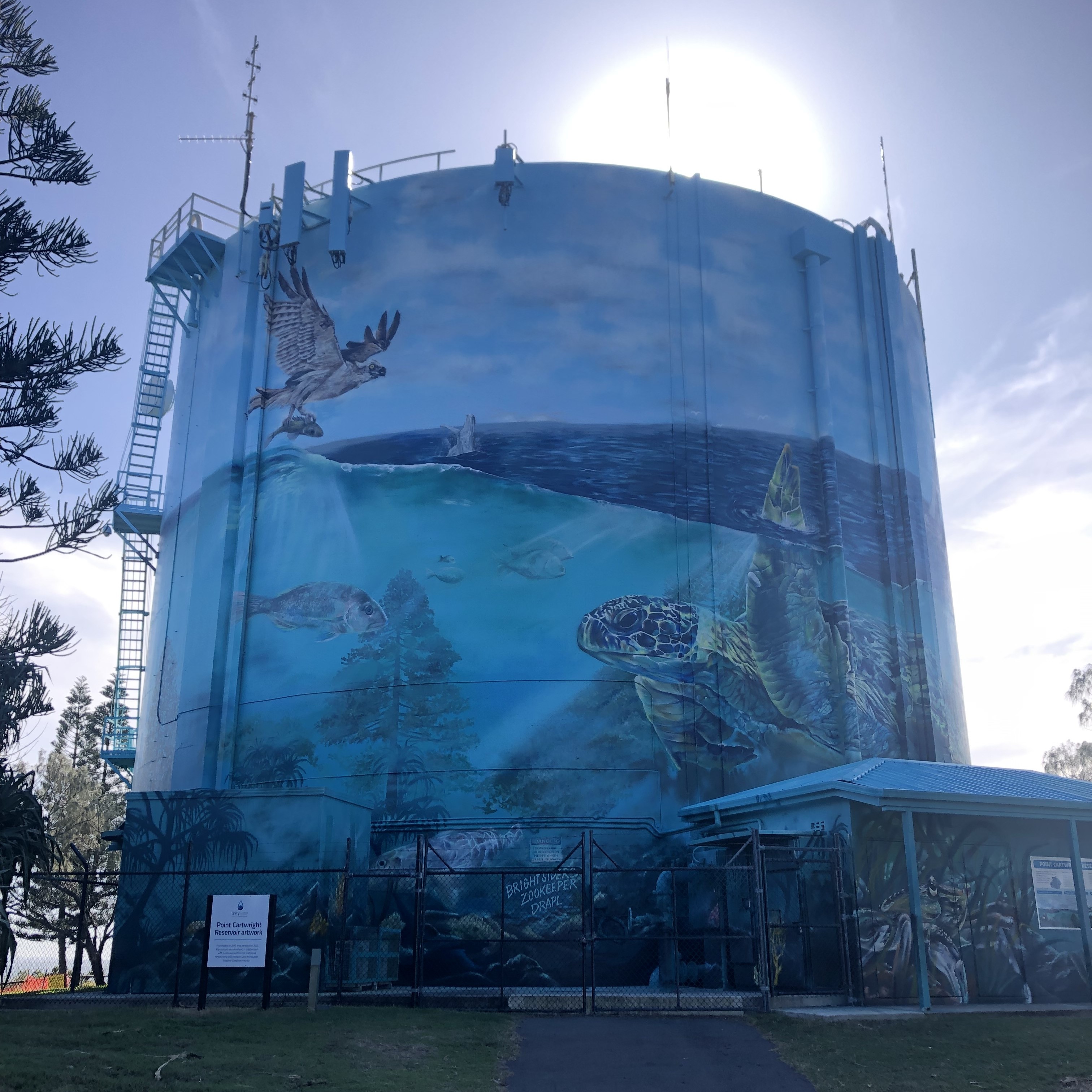 Serious Protection for Water Reservoir Mural