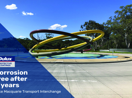 High traffic steel rings corrosion free after 6 years