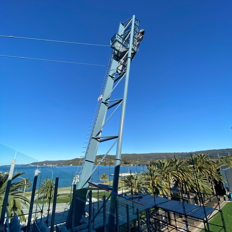 Stadium lights coated for coastal conditions
