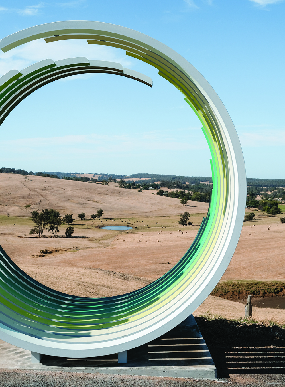 Celebrating Nature's Beauty: 'Convergence' Sculpture by Andrew Frazer