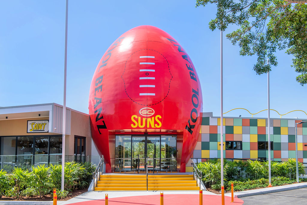 Perfect colour match for iconic football entryway
