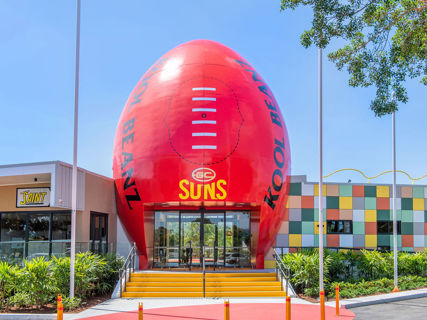 Perfect colour match for iconic football entryway