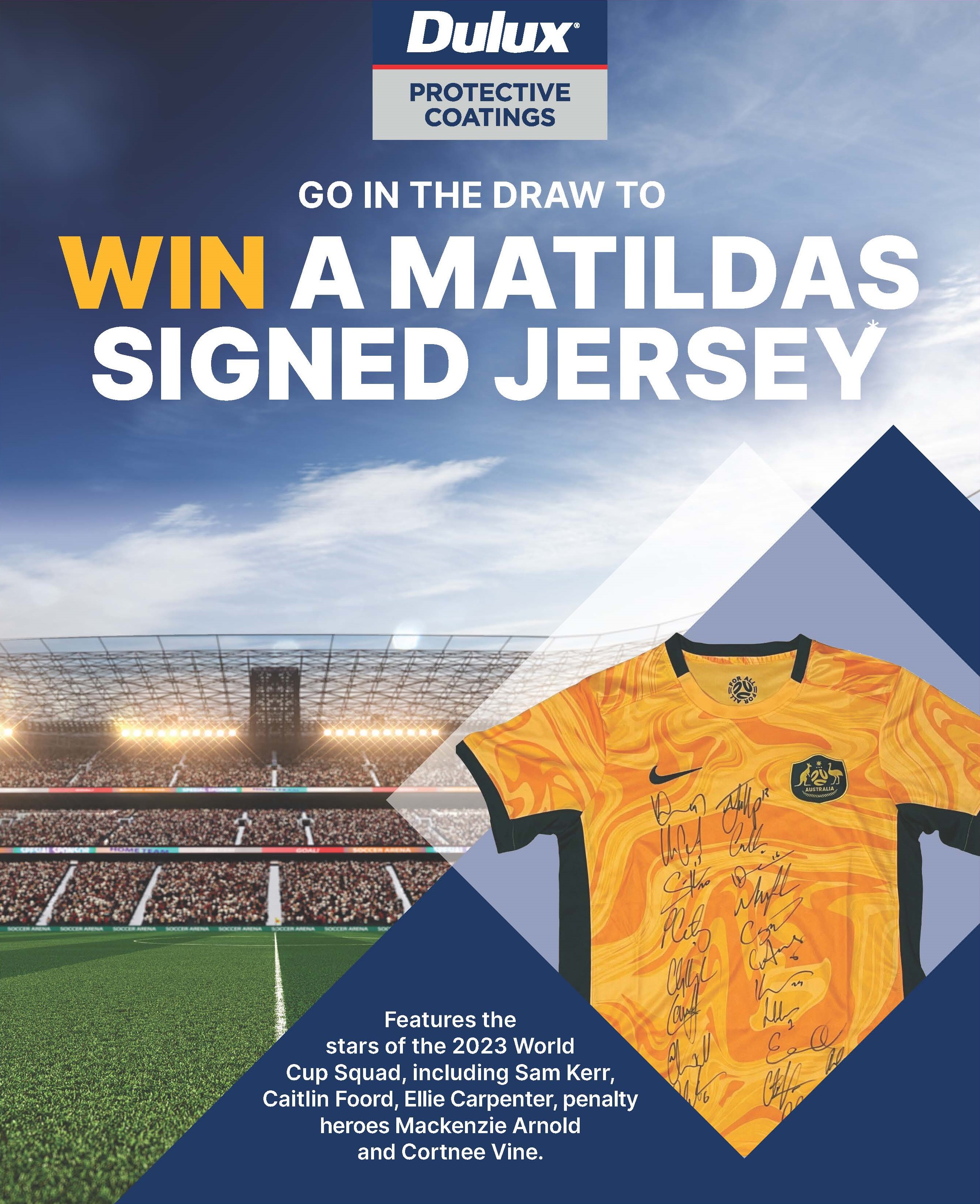 Winner  in Dulux® Protective Coatings Matildas Jersey Promotion
