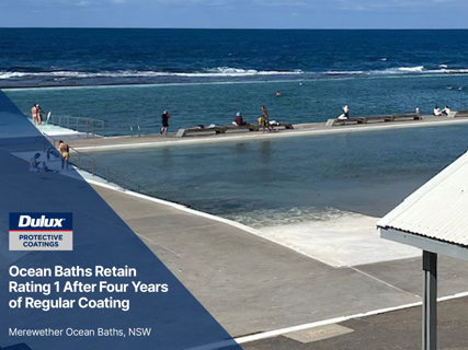 Four Years On: Regular Coating Regime Delivers Rating 1 for Ocean Baths